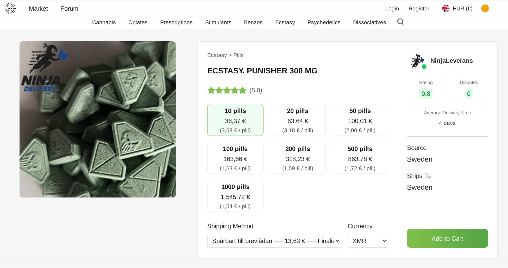 Secure cryptocurrency payments on Catharsis Market